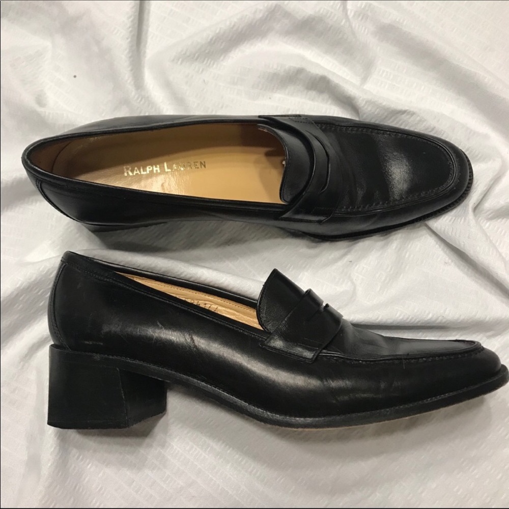 Ralph Lauren black dress shoes. 7.5